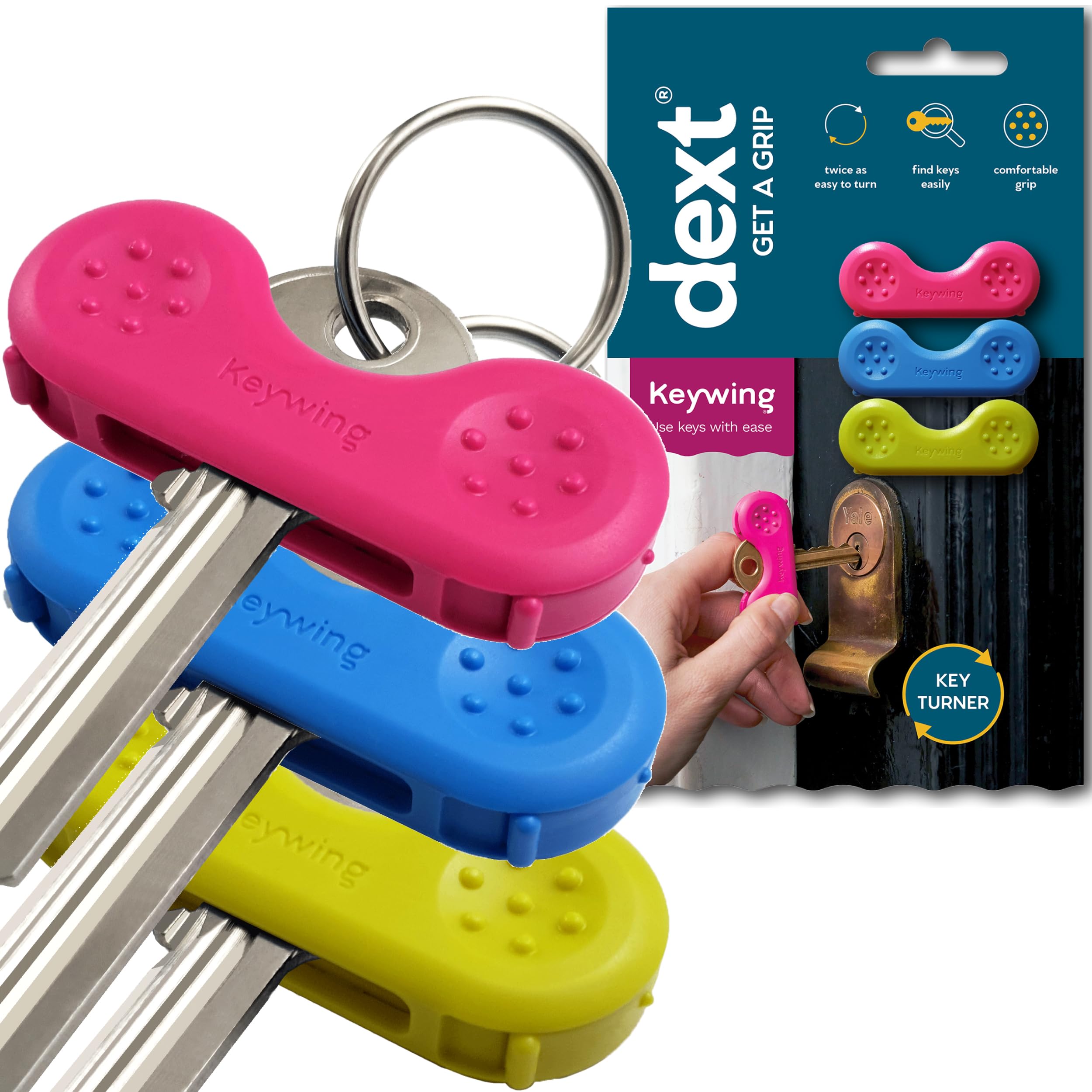 Keywing Key Turner Aid. Perfect key extender & artritis reumatoide products. Helpful gadgets for people with arthritis senior aids for daily living arthritis gadgets for hands & rheumatoid arthritis